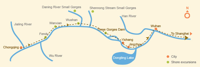 Downstream: Chongqing > Wuhan