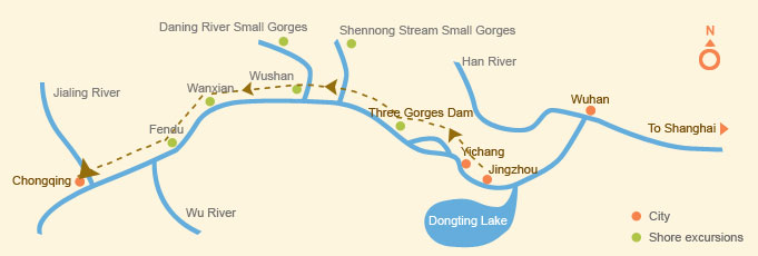 Upstream: Jingzhou > Chongqing