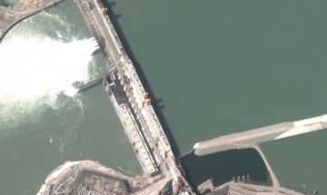 Birds-eye view of the Dam