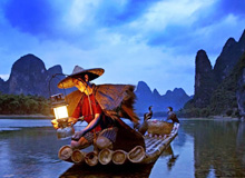 fishman on fishing along li river